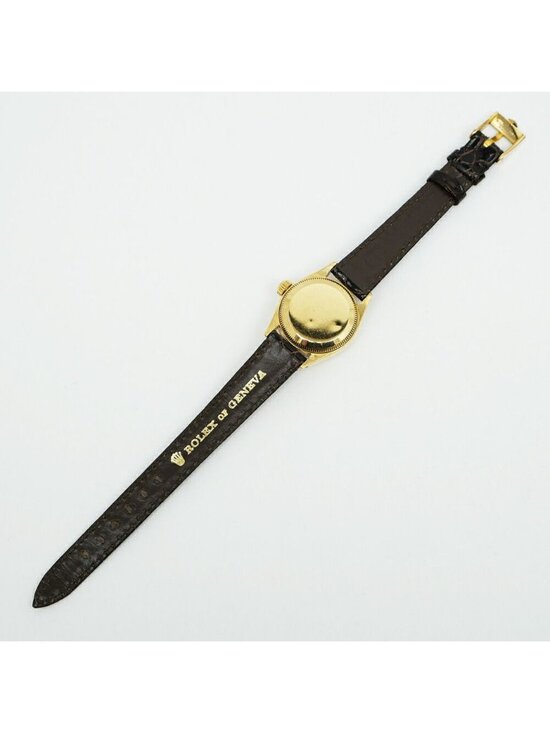 Rolex Datejust Silver Dial 18k Yellow Gold No 74 Vintage Watch Automatic Winding main image 9